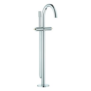 GROHE Wannenbatterie Atrio Private C. 25227 Bodenmontage für Hebelgriffe chrom