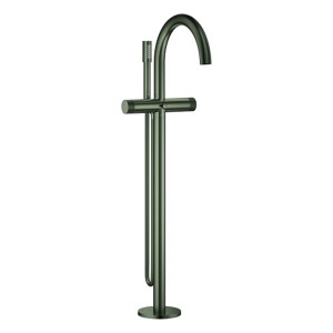 GROHE Wannenbatterie Atrio Private C. 25229 Bodenm. Knopfbet. satin graphite