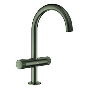 GROHE WT-Einlochbatt. Atrio Private C. 21138 L-Size Knopfbetäti. satin graphite