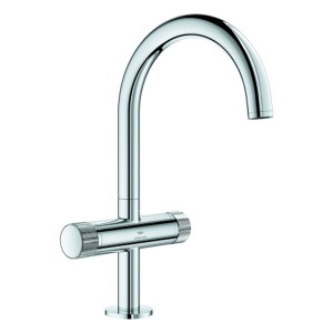 GROHE WT-Einlochbatt. Atrio Private C. 21138 L-Size Knopfbetätigung chrom