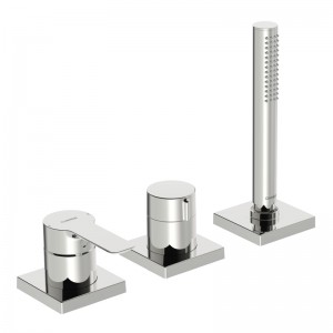Hansa Fertigmontageset EHM für alle 3-Loch- Einbausets 4.0 Hansaligna 0643 chrom