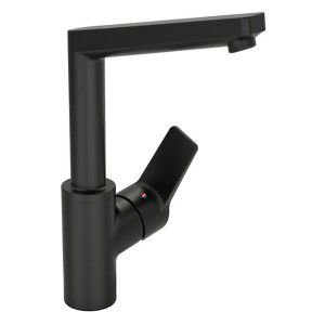 HA EHM WT-Batt. HANSATWIST 0955 Ausld. 130 mm DN15 Matt-Schwarz