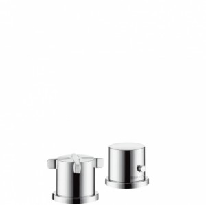 Hansgrohe 2-Loch Thermostat Axor Citterio E F-Set chrom Wannenrandmontage