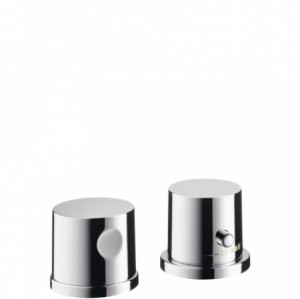 Hansgrohe 2-Loch Thermostatmischer AXOR Uno Fertigset chrom für Wannenrandmontage