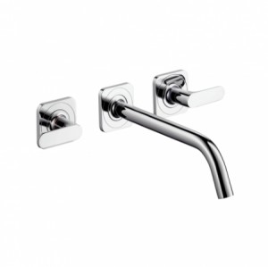 Hansgrohe 3-Loch Waschtischarm.Axor Citterio M Wand Fertigset lang chrom m.Hebelgriffen