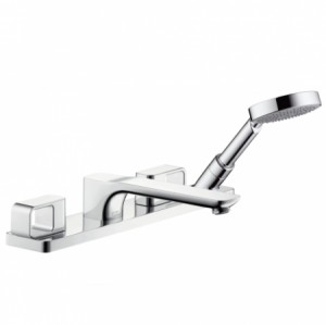 Hansgrohe 4-Loch Wannenarmatur Axor Urquiola F-Set f.Fliesenrand chrom