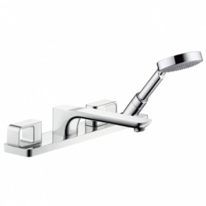 Hansgrohe 4-Loch Wannenarmatur Axor Urquiola F-Set f.Wannenrand chrom