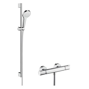Hansgrohe Brausenkombi Croma Select S Vario/ Ecostat Comfort Unica Crometta 650mm