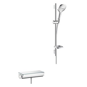 Hansgrohe Brausenkombi Raindance Select E 120/ Therm.Brause AP Ecostat Sel.U'650mm chr.