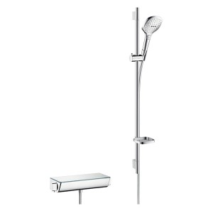 Hansgrohe Brausenkombi Raindance Select E 120/ Therm.Brause AP Ecostat Sel.U'900mm chr.