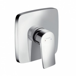 Hansgrohe Brausenmischer Unterputz Metris Fertigset eckig chrom