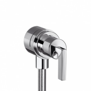 Hansgrohe Fixfit Stop Wandabsperrventil Axor Citterio chrom mit Hebelgriffen