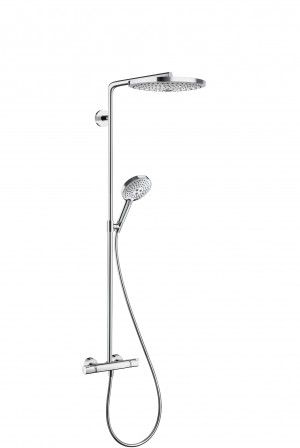Hansgrohe Showerpipe Raindance Select chrom mit Kopfbrause Raindance S 300 2jet