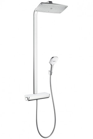 Hansgrohe Showerpipe Raindance Select weiss/chr KB Raindance E Air 1jet 360mm EcoSmart