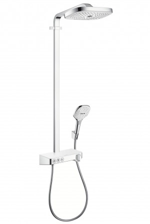 Hansgrohe Showerpipe Raindance Select weiss/chr m.Kopfbrause Raindance E Air 3jet 300mm