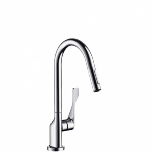 Hansgrohe Spültischmischer AXOR Citterio chrom mit Ausziehbrause