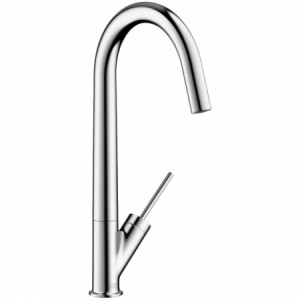 Hansgrohe Spültischmischer Axor Starck chrom mit schwenkbarem Auslauf