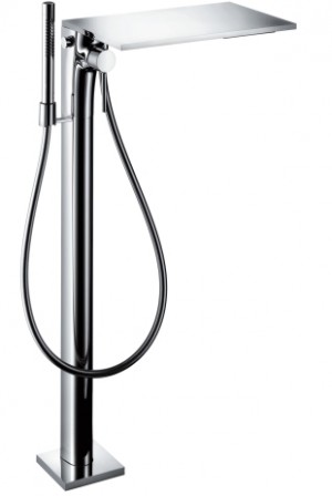 Hansgrohe Wannenmischer AXOR Massaud Fertigset chrom zur Bodenmontage