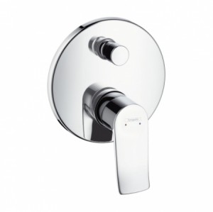 Hansgrohe Wannenmischer Unterputz Metris F-Set chrom mit Sicherungskombination