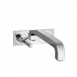 Hansgrohe Waschtischmischer UP AXOR Citterio F-Set langer Auslauf mit Platte chrom