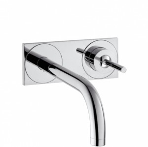 Hansgrohe Waschtischmischer UP AXOR Uno chrom mit Auslauf 220mm und Platte