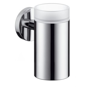 Hansgrohe Zahnglas Logis chrom mit Halter 