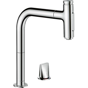Hansgrohe 2-Loch SPTM 200 Metris Select M71 Ausziehbrause 2jet sBox chrom