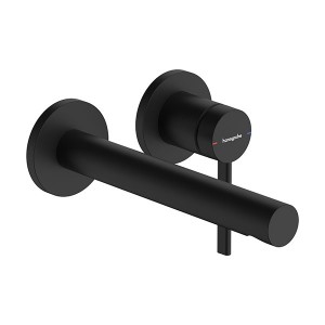 Hansgrohe 2-Loch Waschtischmischer Unterputz  Zesis S F-Set 195mm Auslauf mattschwarz