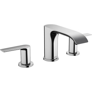 Hansgrohe 3-Loch Waschtischarmatur 95 Vivenis mit Zugstangen-Ablaufgarnitur chrom