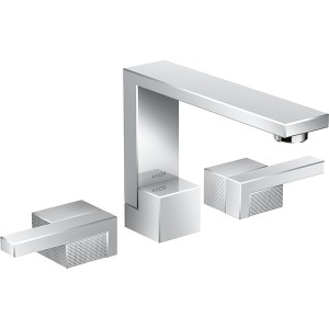 Hansgrohe 3-Loch Waschtischarmatur Axor Edge Diamantschliff chrom