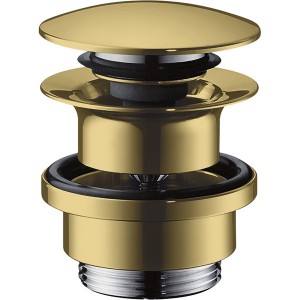 Hansgrohe Ablaufgarnitur Push-Open für Waschtisch- und Bidetmischer Polished Gold Optic