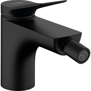 Hansgrohe Bidetmischer Vivenis m.Zugstangen-Ablaufgarnitur mattschwarz