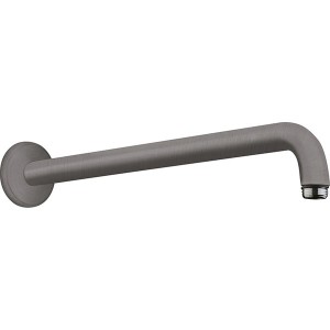 Hansgrohe Brausearm DN15 389mm Ausladung 90 Grad brushed black chrome ohne Kugelgelenk