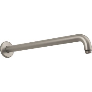 Hansgrohe Brausearm DN15 389mm Ausladung 90 Grad brushed nickel ohne Kugelgelenk