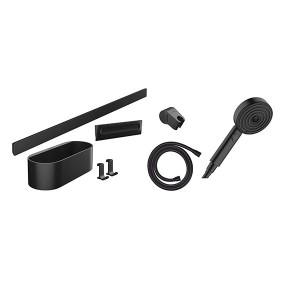 Hansgrohe Bundle WallStoris 105 3jetEco U'Pl 700 mattschwarz