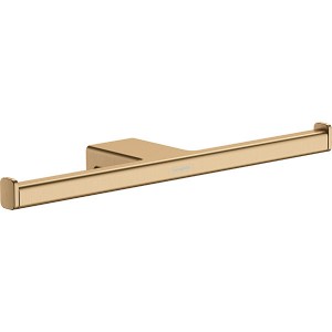 Hansgrohe Doppel-Papierrollenhalter AddStoris brushed bronze ohne Deckel