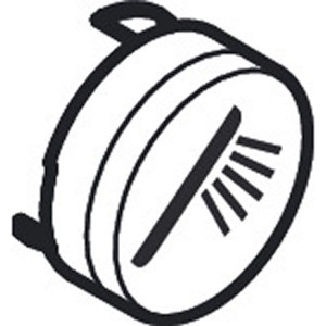 Hansgrohe Druckknopf Symbol Handbrause schwarz  