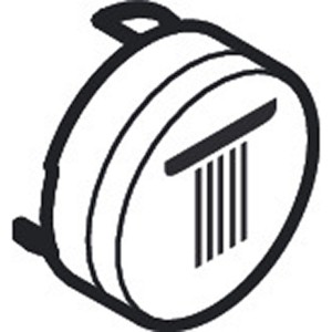 Hansgrohe Druckknopf Symbol Kopfbrause Rain klein mattschwarz