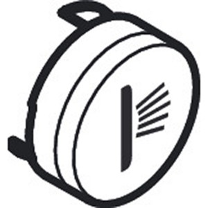 Hansgrohe Druckknopf Symbol Seitenbrause mattschwarz