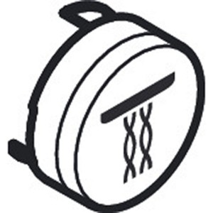 Hansgrohe Druckknopf Symbol Whirl weiss  