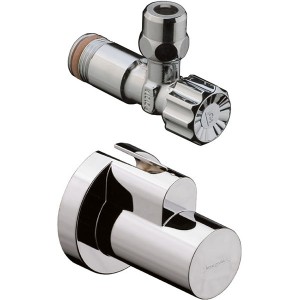 Hansgrohe Eckventil mit Schuber Abgang G 3/8 Edelstahl Optic