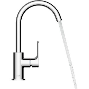 Hansgrohe Einhebel-Waschtischmischer Rebris S 210 Schwenkauslauf m.Zugstange MSW