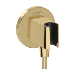 Hansgrohe FixFit S Wandanschluss mit Brausehalter Polished Gold Optic