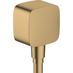 Hansgrohe FixFit Wandanschluss mit Rückflussverhinderer Brushed Bronze