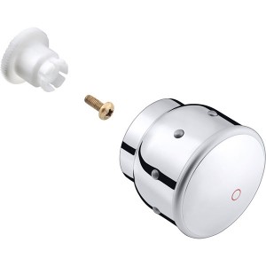 Hansgrohe Griff für Mondial Warmwasserseite weiss/gold optik