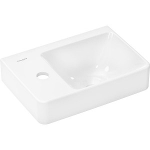 Hansgrohe Handwaschbecken Xelu Q 360x250 mm  m.Ablage links,Hahnloch o.Überlauf weiß