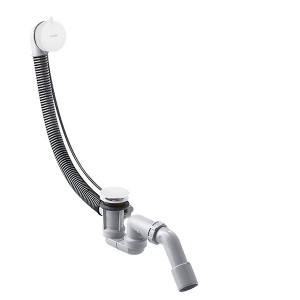 Hansgrohe Komplettset Ablauf- und Überlaufgarnitur für Normalwannen Mattweiß