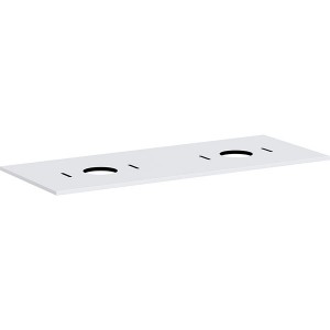 Hansgrohe Konsole Xilesa E 1375x550mm  m.2 Ausschnitten f.Aufsatzwasch.o.Hl MW