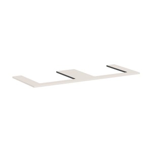 Hansgrohe Konsole Xilesa E 1375x550mm  m. 2 Ausschnitt Aufsatzwasch.ge SBma