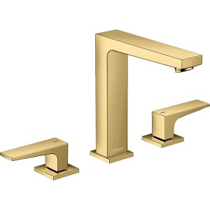 Hansgrohe 3-Loch Waschtischarmatur 160 Metropol polished gold